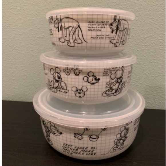 Disney Other - Disney Sketchbook Mickey & Minnie Bowls